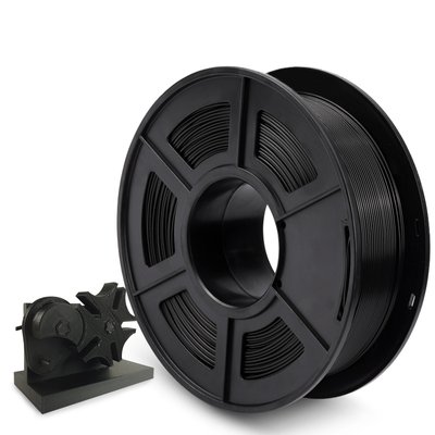 SUNLU PLA, Black, 1 кг — чорний філамент, пластик для 3д-друку SUNLU0002 фото