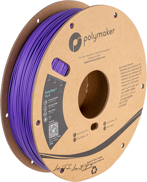 Polymaker PolyMax™ PLA, Purple, 1 кг — філамент, пластик для 3д-друку PA06009 фото