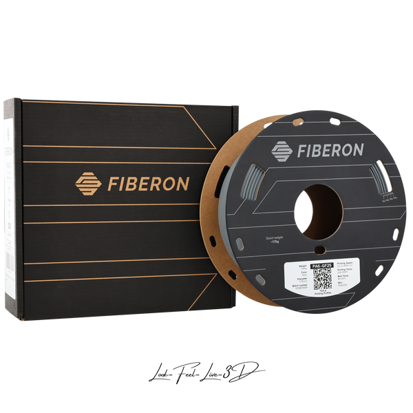 Fiberon™ PA6-GF25 Grey, 0,5 кг — сірий філамент, високоякісна нейлонова нитка FG02001 фото