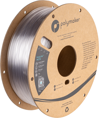 Polymaker PolyLite™ Translucent PETG, Clear, 1 кг — філамент, пластик для 3д-друку PB01011 фото