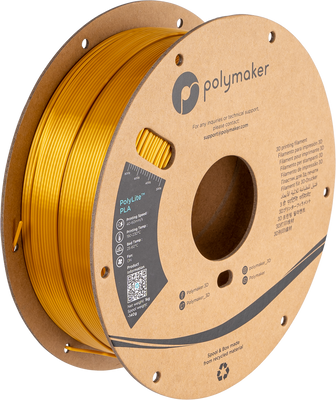 Polymaker PolyLite™ Silk PLA, Silk Gold, 1 кг — філамент, пластик для 3д-друку PA03001 фото