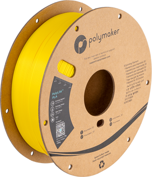 Filament, plastic for 3D printing Polymaker PolyLite™ Silk PLA, Silk Yellow, 1 kg