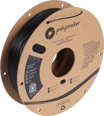 Polymaker PolyFlex™ TPU90, Black, 0,75 кг — філамент, пластик для 3д-друку PD02001 фото