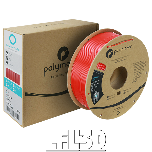 Polymaker&trade; ABS, Red, 1 кг &mdash; червоний філамент, пластик для 3д-друку PE01004 фото