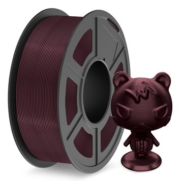 Filament, plastic for 3D printing SUNLU TPU-Silk, Wine Red, 1 kg