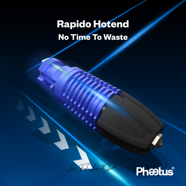 Хотенд Phaetus Rapido Hotend UHF, Blue, синій Phaetus0097 фото