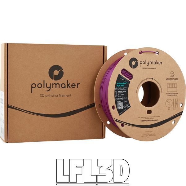 Polymaker&trade; PLA Pro, Metallic Plum, 1 кг &mdash; фіолетовий філамент, пластик для 3д-друку PA13031 фото