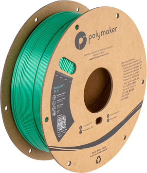 Filament, plastic for 3D printing Polymaker PolyLite™ Silk PLA, Silk Green, 1 kg