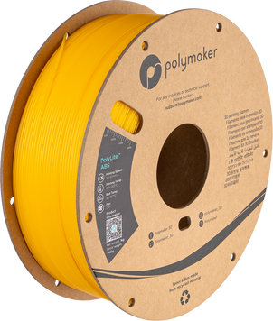 Filament, plastic for 3D printing Polymaker PolyLite™ ABS, Yellow, 1 kg