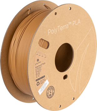 Polymaker PolyTerra™ PLA, Wood Brown, 1 кг — коричневий філамент, пластик для 3д-друку PM70976 фото