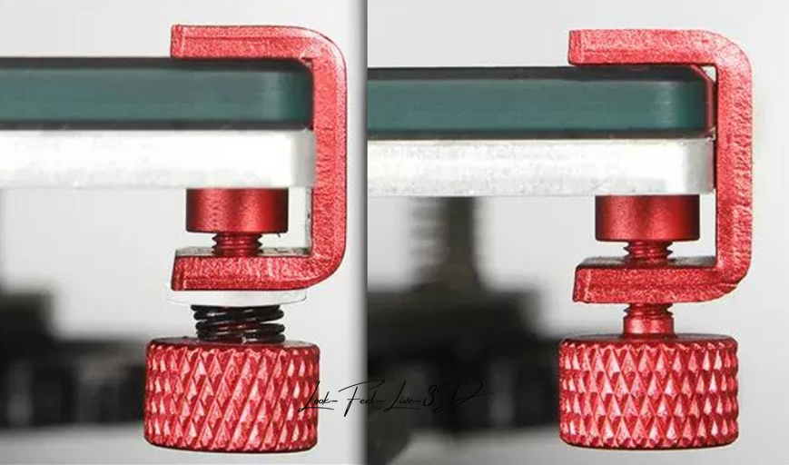 Кліпса-тримач для скла нагрівального столу 3D-принтера BING3D09 фото