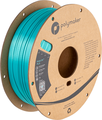 Polymaker PolyLite™ Silk PLA, Silk Polymaker Teal, 1 кг — філамент, пластик для 3д-друку PA03018 фото