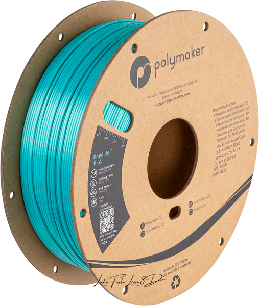 Polymaker PolyLite™ Silk PLA, Silk Polymaker Teal, 1 кг — філамент, пластик для 3д-друку PA03018 фото