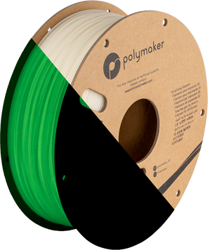 Polymaker PolyLite™ Glow PLA, Glow Green, 1 кг — біло-зелений філамент, пластик для 3д-друку PA02012 фото