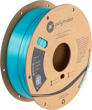 Filament, plastic for 3D printing Polymaker PolyLite™ Silk PLA, Silk Light Blue, 1 kg