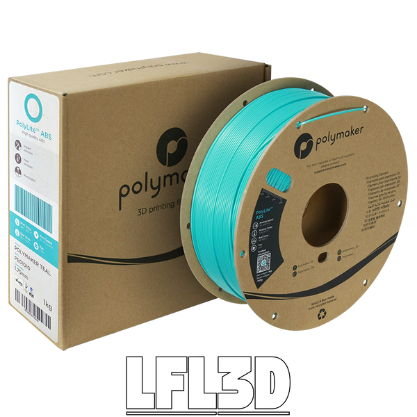 Polymaker&trade; ABS, Polymaker Teal, 1 кг &mdash; бірюзовий філамент, пластик для 3д-друку PE01010 фото