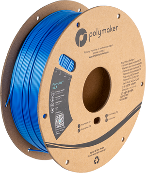 Filament, plastic for 3D printing Polymaker PolyLite™ Silk PLA, Silk Blue, 1 kg