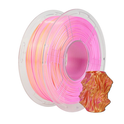 SUNLU Silk PLA+, Dual Color, Pink-Gold, 1 кг — філамент, пластик для 3д-друку SUNLU0109 фото