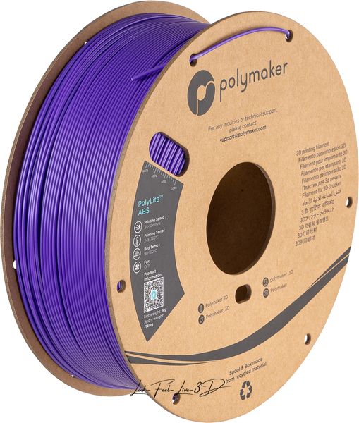 Polymaker PolyLite™ ABS, Purple, 1 кг — філамент, пластик для 3д-друку PE01008 фото