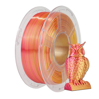 SUNLU Silk PLA+, Dual Color, Red-Gold, 1 кг — філамент, пластик для 3д-друку SUNLU0110 фото