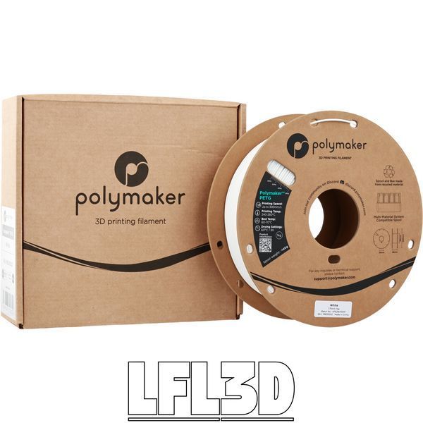 Polymaker&trade; PETG White, 1 кг &mdash; білий філамент, пластик для 3д-друку PB05002 фото