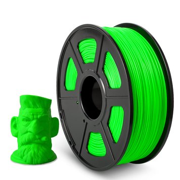 Filament, plastic for 3D printing SUNLU ABS, Green, 1 kg