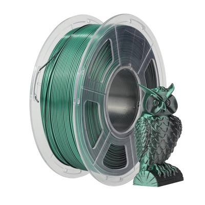 SUNLU Silk PLA+, Dual Color, Black-Green, 1 кг — філамент, пластик для 3д-друку SUNLU0111 фото