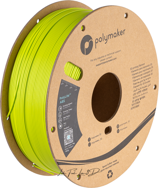 Polymaker PolyLite™ ABS, Lime, 1 кг — філамент, пластик для 3д-друку PE01030 фото
