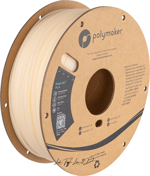 Polymaker PolyLite™ PLA UV Color Changing, Natural to Orange under UV, 1 кг — філамент, пластик для 3д-друку PA02072 фото