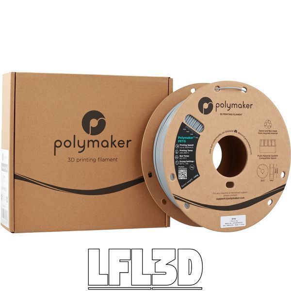 Polymaker&trade; PETG Grey, 1 кг &mdash; сірий філамент, пластик для 3д-друку PB05003 фото