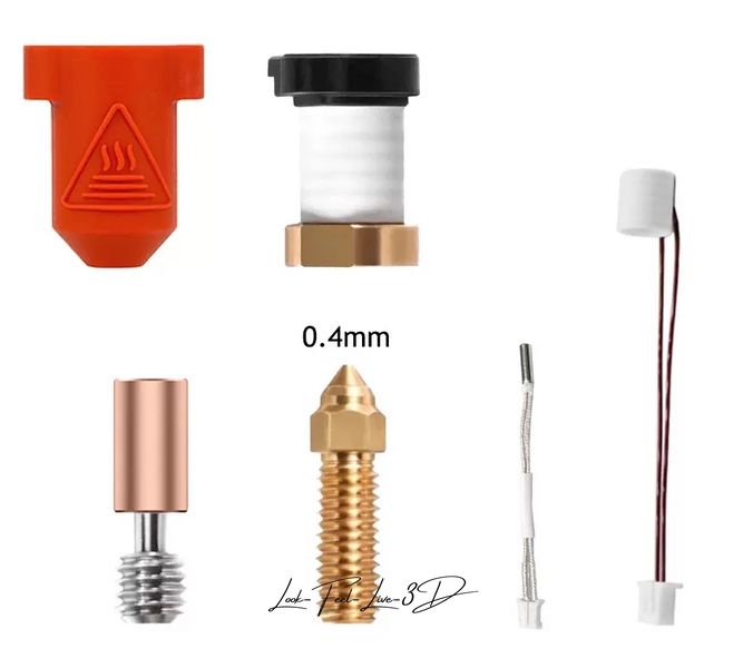 Kit for complete replacement of the hot end of the Creality K1/K1 Max 3D printer