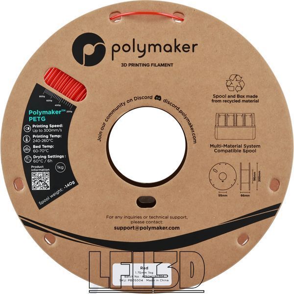 Polymaker&trade; PETG Red PB05004 photo