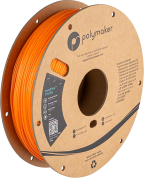 Filament, plastic for 3D printing Polymaker PolyFlex™ TPU95, Orange, 0,75 kg