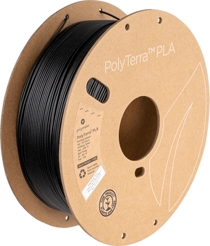 Polymaker PolyTerra™ PLA, Charcoal Black, 1 кг — чорний філамент, пластик для 3д-друку PM70820 фото