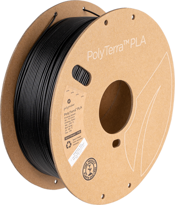 Filament, plastic for 3D printing Polymaker PolyTerra™ PLA, Charcoal Black, 1 kg