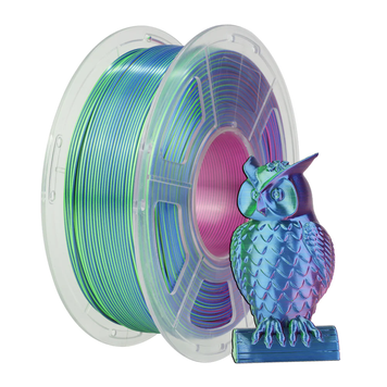 Filament, plastic for 3D printing SUNLU Silk PLA+, Tri-Color, Blue-Green-Purple, 1 kg