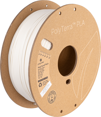 Filament, plastic for 3D printing Polymaker PolyTerra™ PLA, Cotton White, 1 kg