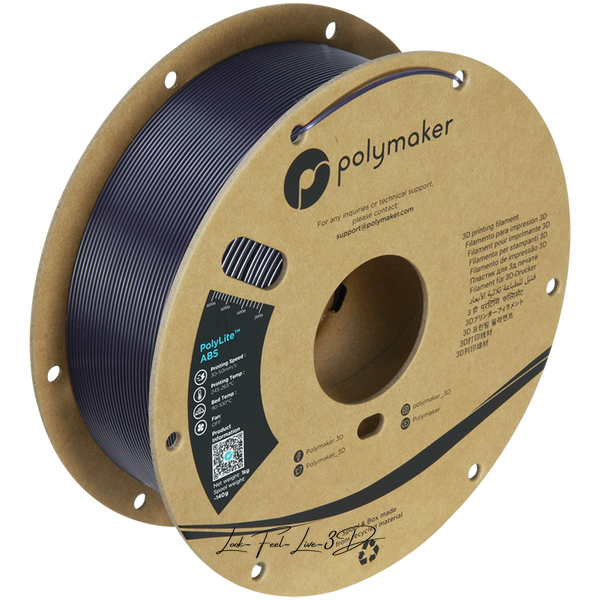 Polymaker PolyLite™ ABS, Dark Purple, 1 кг — філамент, пластик для 3д-друку PE01054 фото