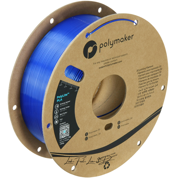 Polymaker PolyLite™ Silk PLA, Silk Dark Blue, 1 кг — філамент, пластик для 3д-друку PA03034 фото