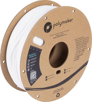 Filament, plastic for 3D printing Polymaker PolyFlex™ TPU95-HF, White, 1 kg