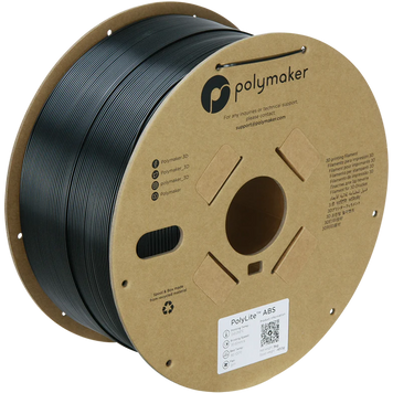 Filament, plastic for 3D printing Polymaker PolyLite™ ABS, Black, 3 kg