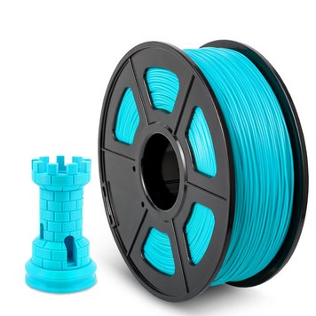 Filament, plastic for 3D printing SUNLU ABS, Cyan, 1 kg