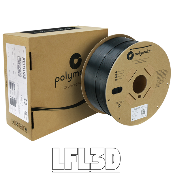 Polymaker&trade; ABS, Black, 3 кг &mdash; чорний філамент, пластик для 3д-друку PE01033 фото