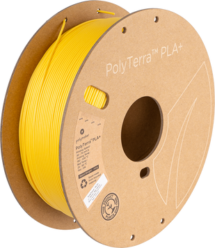 Filament, plastic for 3D printing Polymaker PolyTerra™ PLA+, Yellow, 1 kg