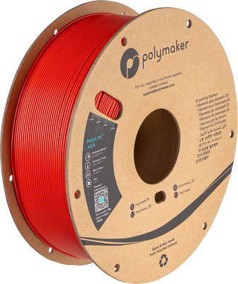 Polymaker PolyLite™ ASA, Red, 1 кг — філамент, пластик для 3д-друку PF01004 фото