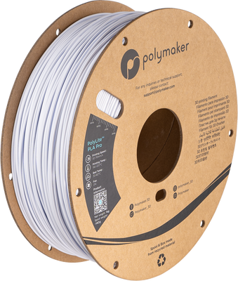 Polymaker PolyLite™ PLA Pro, Cold White, 1 кг — філамент, пластик для 3д-друку PA07053 фото