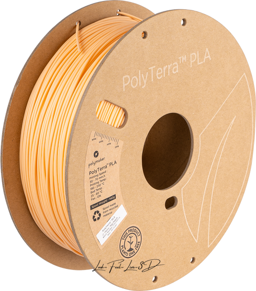 Polymaker PolyTerra™ PLA, Pastel Peach, 1 кг — філамент, пластик для 3д-друку PM70863 фото