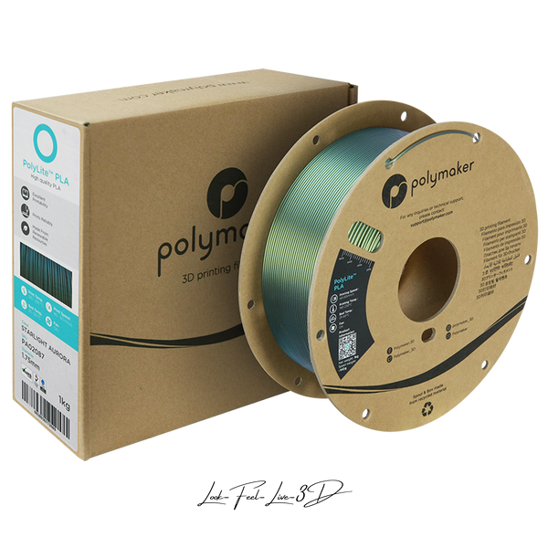 Polymaker PolyLite™ Starlight PLA, Starlight Aurora, 1 кг — філамент, пластик для 3д-друку PA02087 фото