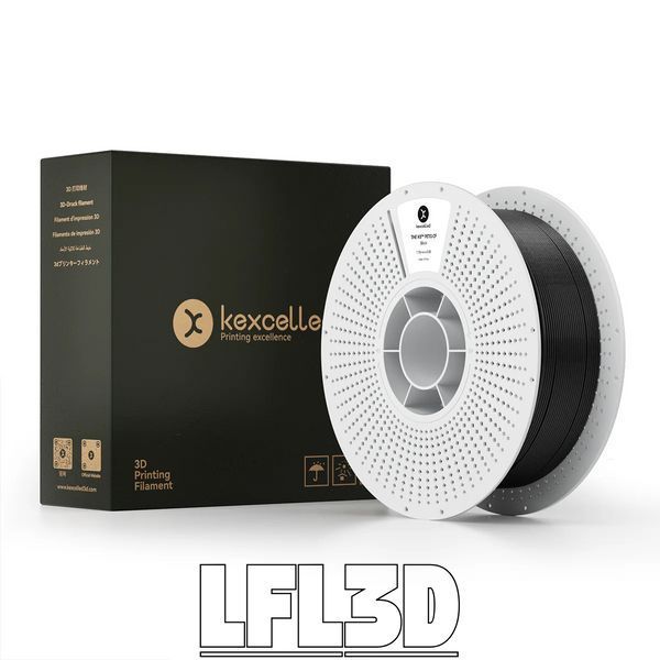 Kexcelled THE K5&trade; PETG-CF Black, 1 кг &mdash; чорний філамент з вуглеволокном, пластик для 3д-друку KXL-K5-PETG-CF-BLK-1K фото