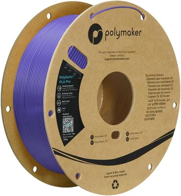 Polymaker PolySonic™ PLA Pro, Purple, 1 кг — філамент, пластик для 3д-друку PA13008 фото